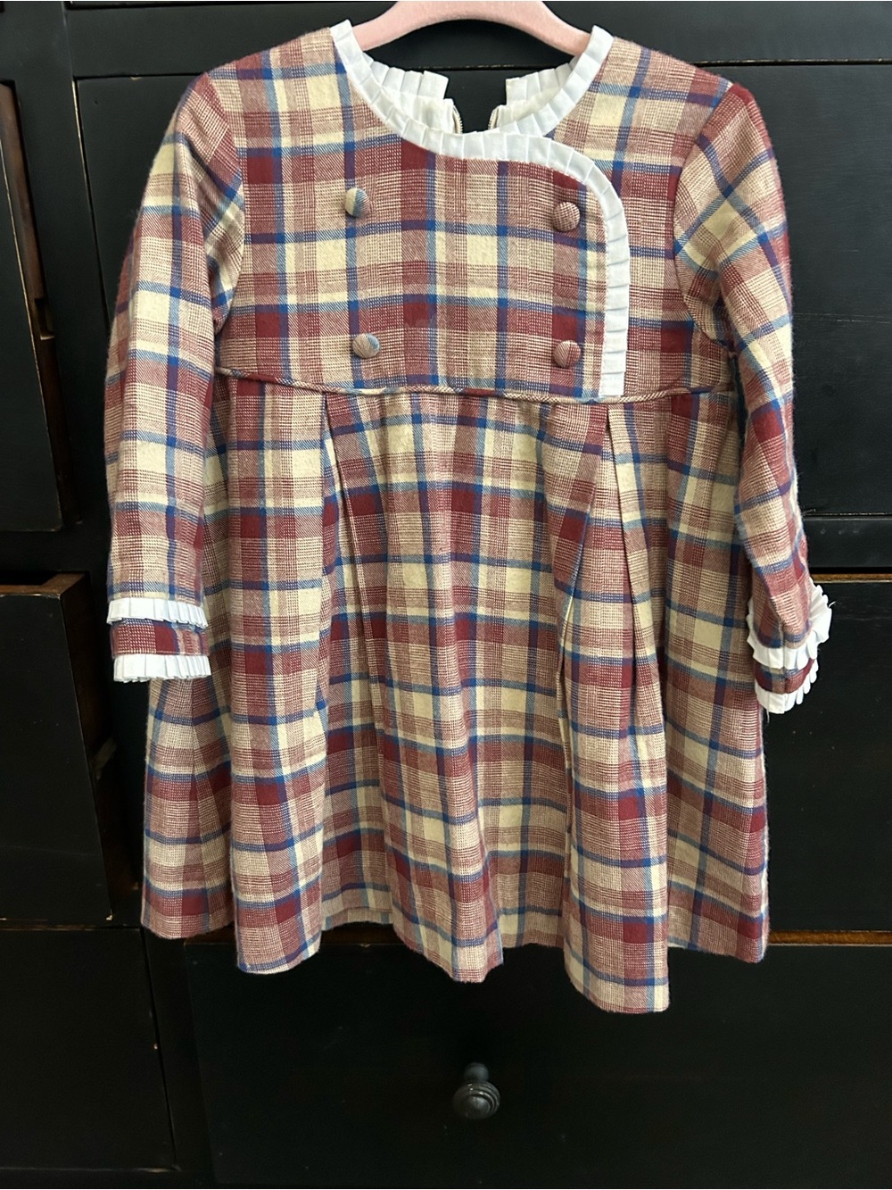 La coqueta 2y plaid dress